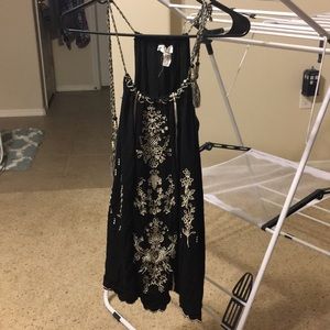 Tie shoulder tank top